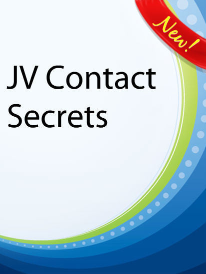 JV Contact Secrets  PLR Ebook