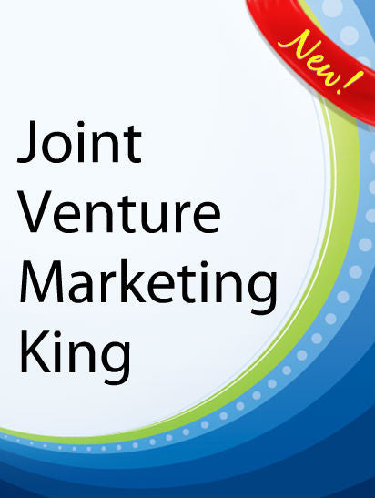 Joint Venture Marketing King  PLR Ebook