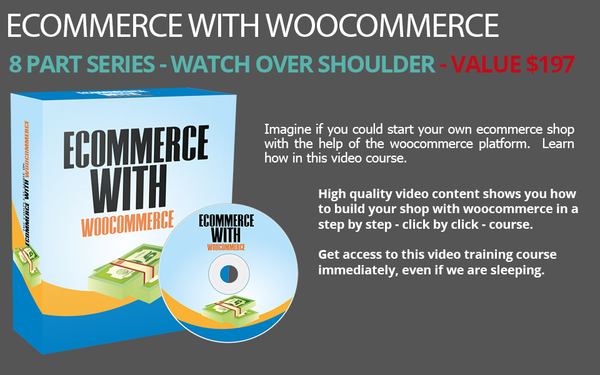 Ecommerce With WooCommerce (Audios & Videos)