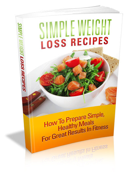 Simple Weight Loss Recipes  PLR Ebook